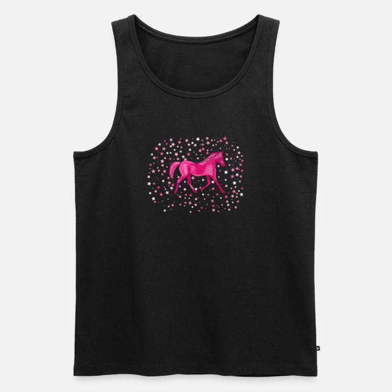 Ponysterne - Männer Premium Bio Tank Top - Schwarz
