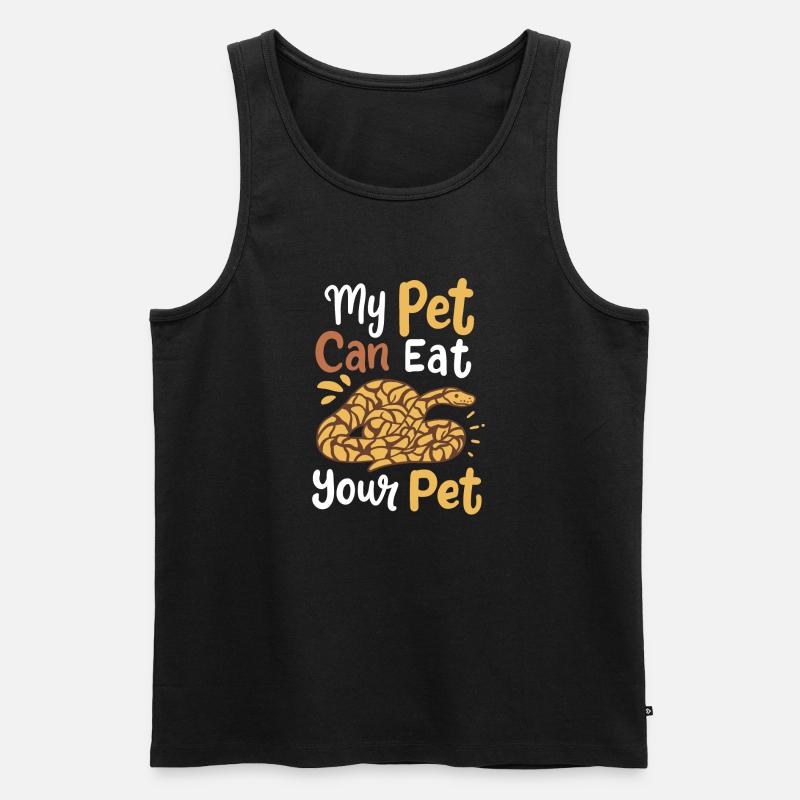 Python Serpents propriétaires - Débardeur bio Premium Homme - noir