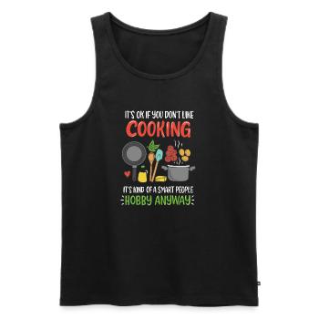 Cooking Cook Cook - Men's Premium Organic Tank Top - black - Front - AI Model Male 178 light (178cm)