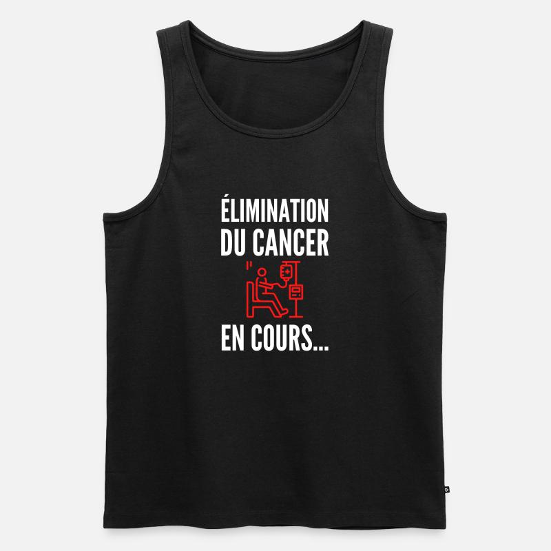 Élimination en cours – Avancer, simplement - Débardeur bio Premium Homme - noir