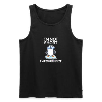 Petit sort - Débardeur bio Premium Homme - noir - Devant - Michal (187cm)