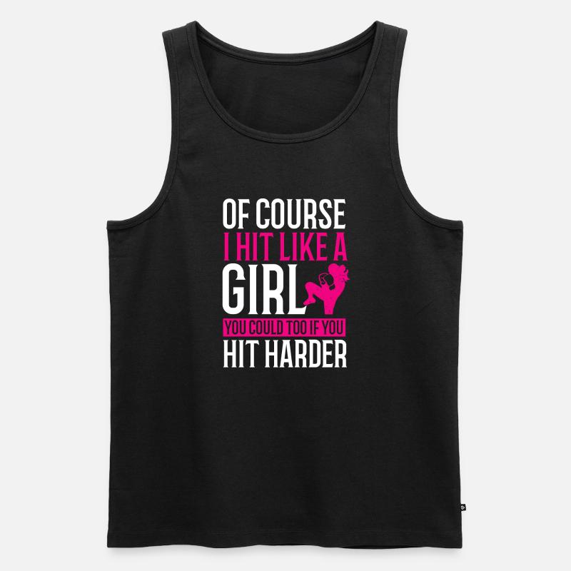 Kickboxen Boxen Thai-Boxen - Männer Premium Bio Tank Top - Schwarz