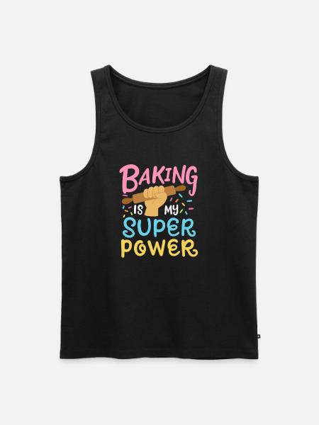 Baking Baker Rolling Pin - Men's Premium Organic Tank Top - black