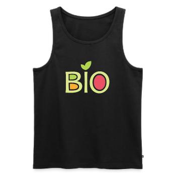 Bio Team Company Club Friends Fruits Food Vegan - Débardeur bio Premium Homme - noir - Devant - AI Model Male 178 light (178cm)