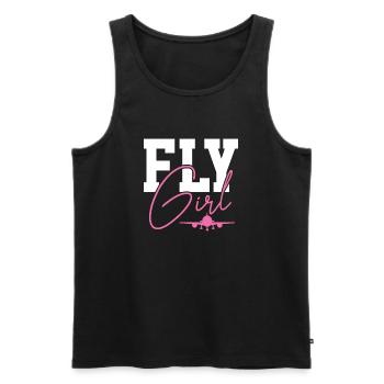 Airplane - Men's Premium Organic Tank Top - black - Front - Michal (187cm)