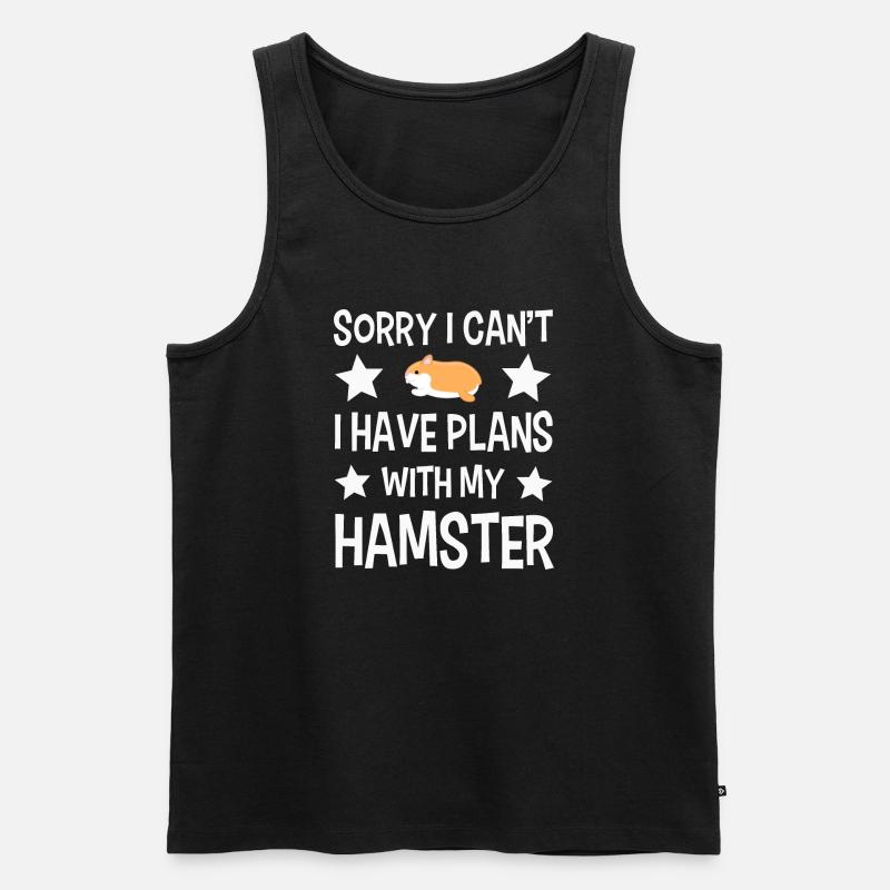 Hamster - Männer Premium Bio Tank Top - Schwarz