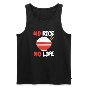 Reis Filipino Philippinen asiatisches Essen - Männer Premium Bio Tank Top - Schwarz - Vorne - Michal (187cm)