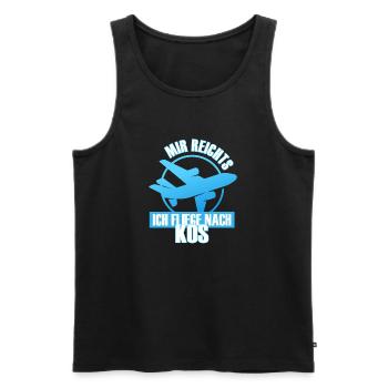 Kos Griechenland Meer Sommer Ferien Insel Sommer - Männer Premium Bio Tank Top - Schwarz - Vorne - Michal (187cm)
