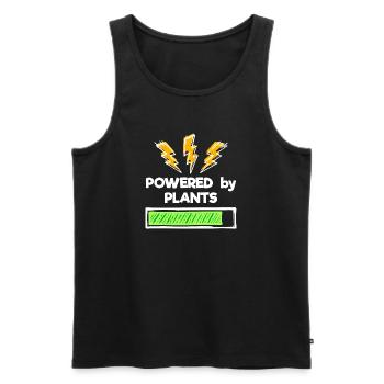 Umweltbewusst Vegan Statement - Männer Premium Bio Tank Top - Schwarz - Vorne - AI Model Male 178 light (178cm)