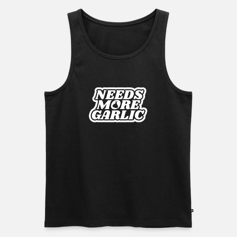 Knoblauch - Männer Premium Bio Tank Top - Schwarz