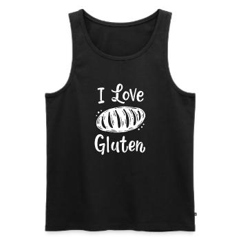 Brot Bäcker - Männer Premium Bio Tank Top - Schwarz - Vorne - AI Model Male 178 light (178cm)