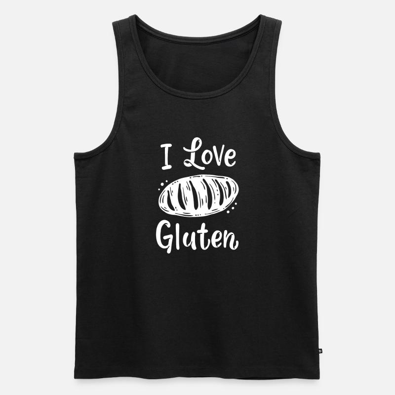 Brot Bäcker - Männer Premium Bio Tank Top - Schwarz
