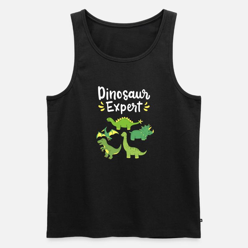 Paläontologe Dinosaurier - Männer Premium Bio Tank Top - Schwarz