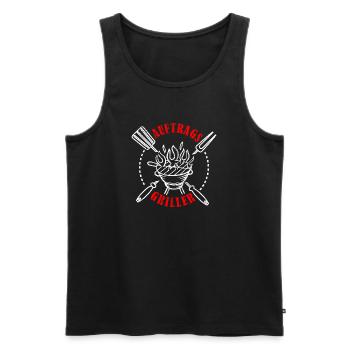 Auftragsgriller Grillen BBQ Grillmeister Geschenk - Männer Premium Bio Tank Top - Schwarz - Vorne - AI Model Male 178 light (178cm)