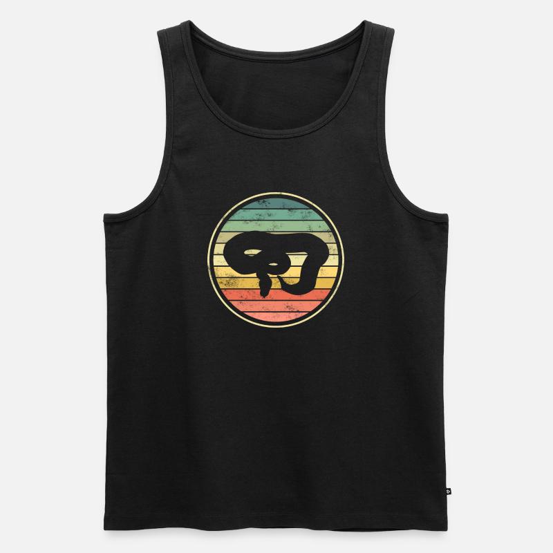 Schlange Schlangen - Männer Premium Bio Tank Top - Schwarz