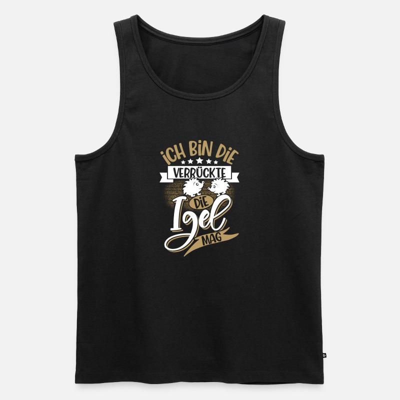 Igel - Männer Premium Bio Tank Top - Schwarz