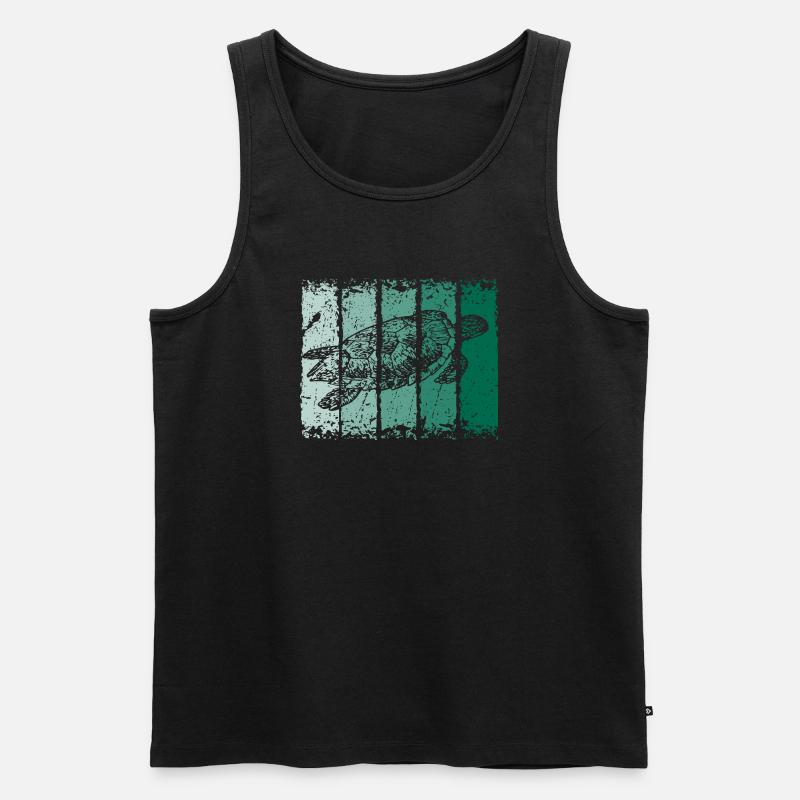 Schildkröte - Männer Premium Bio Tank Top - Schwarz