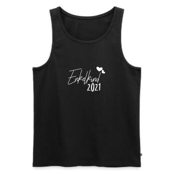Enkelkind 2021 - Männer Premium Bio Tank Top - Schwarz - Vorne - Michal (187cm)