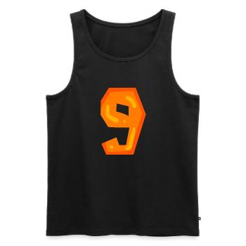 9 - Débardeur bio Premium Homme - noir - Devant - Michal (187cm)