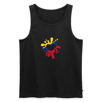 Kolumbien - Männer Premium Bio Tank Top - Schwarz - Vorne - Michal (187cm)