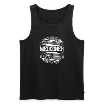 Mediziner - Männer Premium Bio Tank Top - Schwarz - Vorne - Michal (187cm)