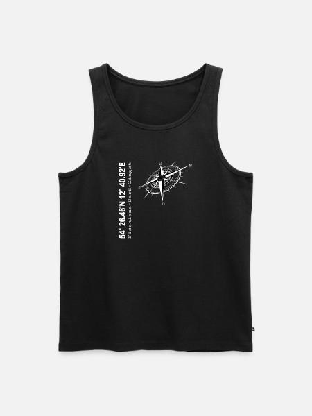 Fischland - Darß - Zingst - Männer Premium Bio Tank Top - Schwarz
