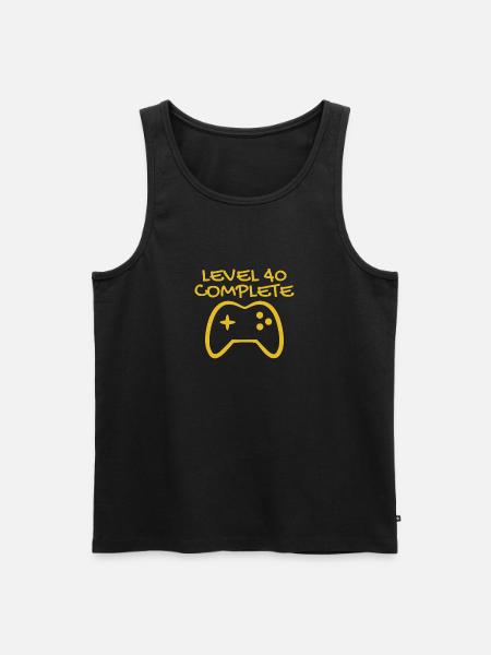 40th birthday - 40 years gift - Men's Premium Organic Tank Top - black