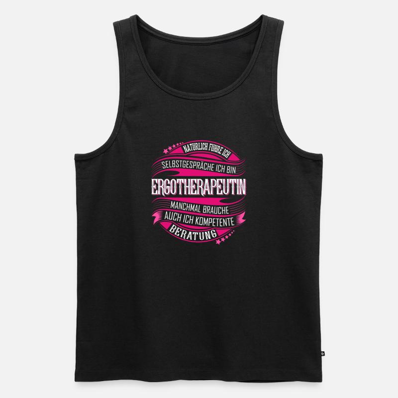 Ergotherapeutin - Männer Premium Bio Tank Top - Schwarz