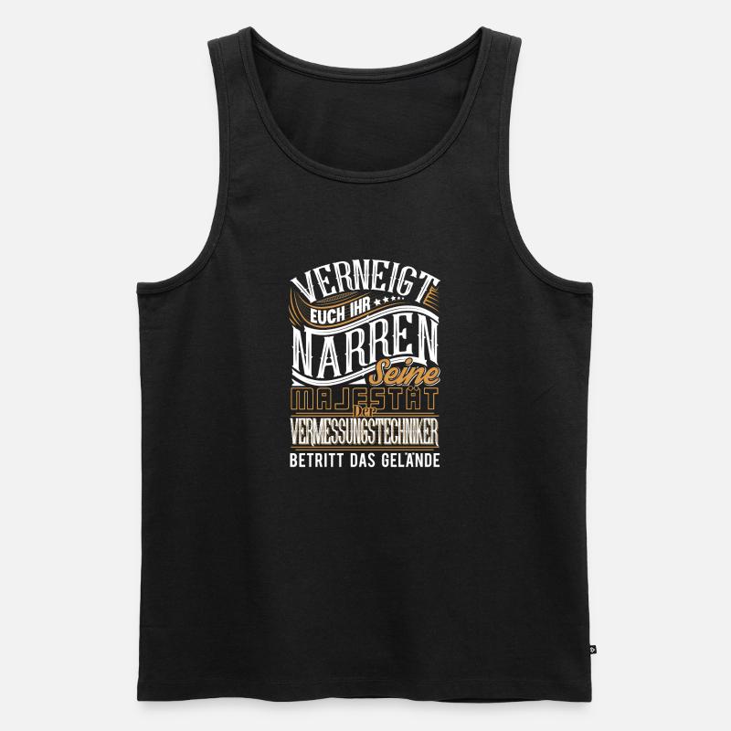 Vermessungstechniker - Männer Premium Bio Tank Top - Schwarz