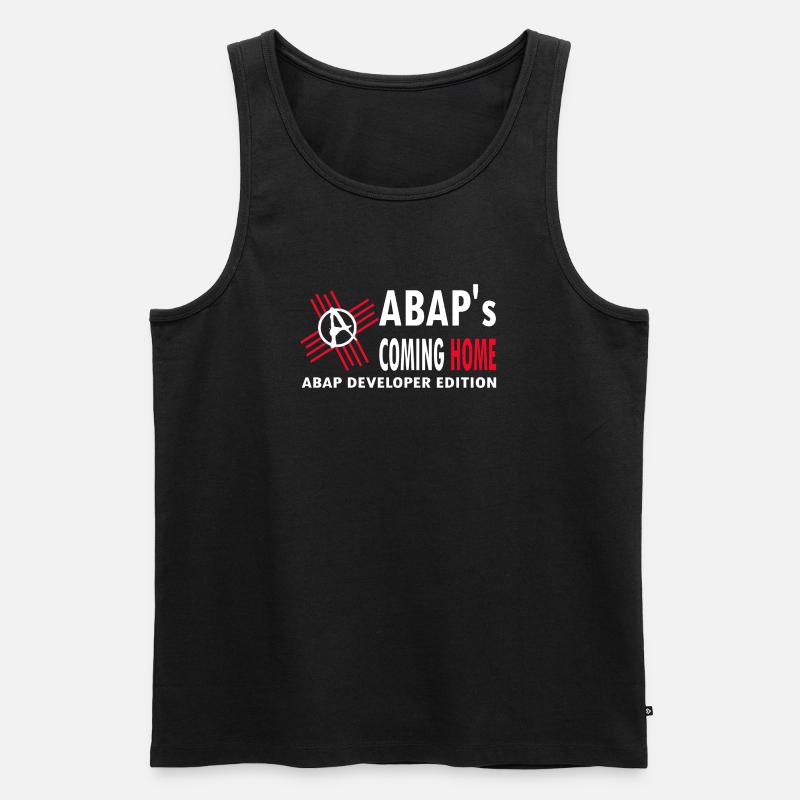 ABAPsComingHome - Männer Premium Bio Tank Top - Schwarz