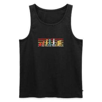 Radfahren Radfahrer - Männer Premium Bio Tank Top - Schwarz - Vorne - Michal (187cm)