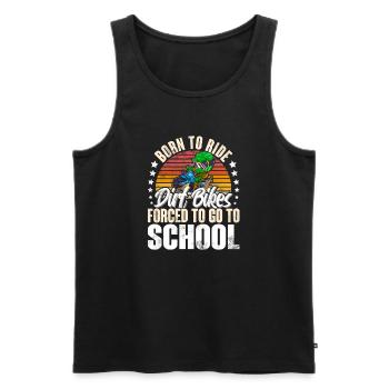 Motocross - Men's Premium Organic Tank Top - black - Front - Michal (187cm)