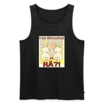 Osterhasen Weihnachtsfeier - Männer Premium Bio Tank Top - Schwarz - Vorne - AI Model Male 178 light (178cm)
