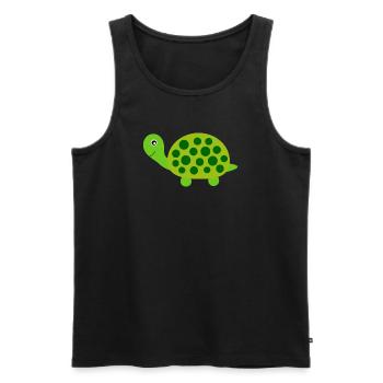 Schildkröten Schildkröten - Männer Premium Bio Tank Top - Schwarz - Vorne - AI Model Male 178 light (178cm)