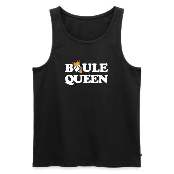 Tenue Boule Queen Queen pour les joueurs de boule à - Débardeur bio Premium Homme - noir - Devant - Michal (187cm)