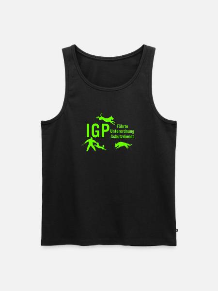 IGP Hundesport - Green - Männer Premium Bio Tank Top - Schwarz
