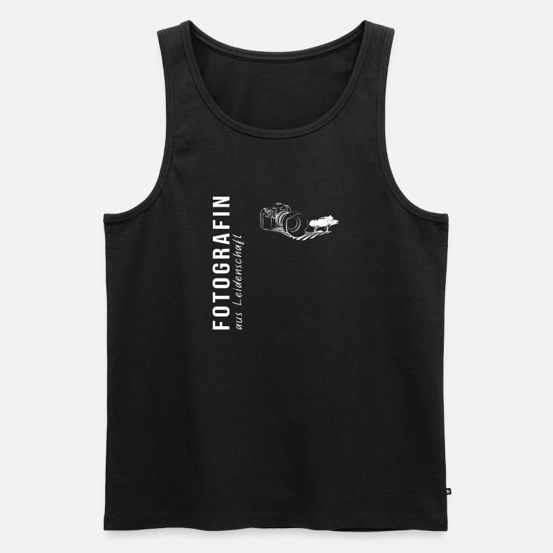 Fotografin aus Leidenschaft - Männer Premium Bio Tank Top - Schwarz