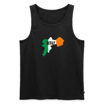 Offaly Ireland Flag | County Outline Map - Men's Premium Organic Tank Top - black - Front - Michal (187cm)