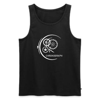 chronograph watch Watches Mechanics Symbol Logo icon - Men's Premium Organic Tank Top - black - Front - Michal (187cm)