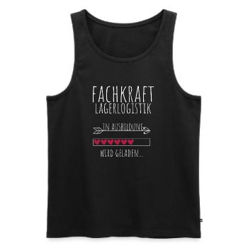 Fachkraft Lagerlogistik in Ausbildung Geschenk - Männer Premium Bio Tank Top - Schwarz - Vorne - Michal (187cm)