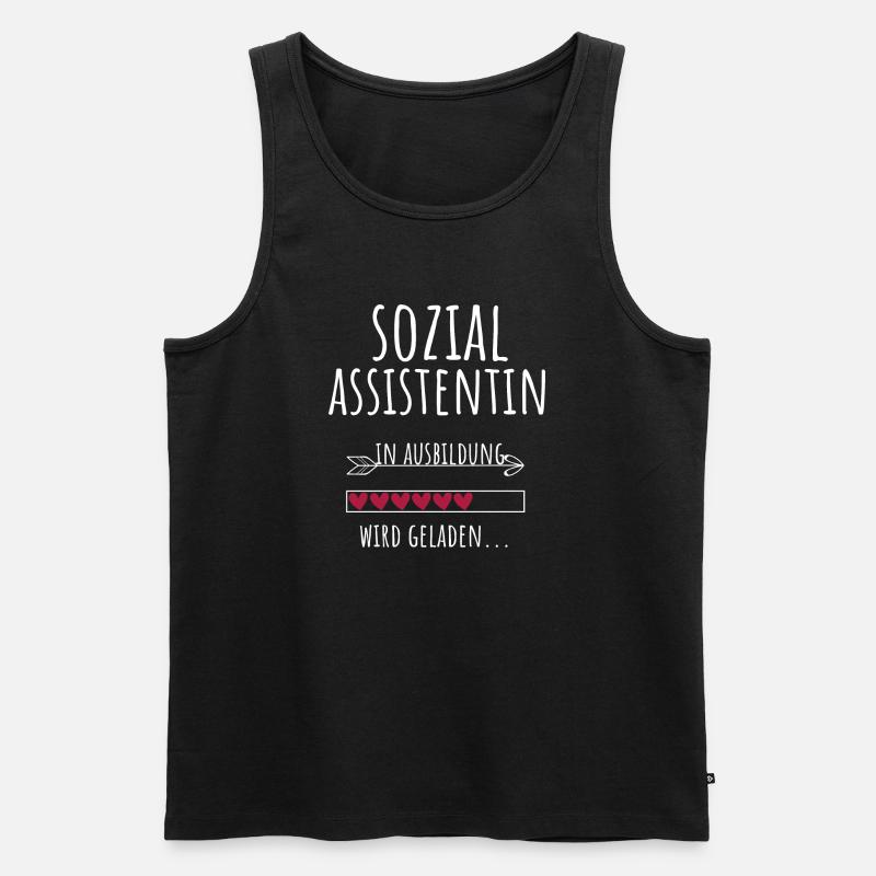 Sozialassistentin in Ausbildung Geschenk - Männer Premium Bio Tank Top - Schwarz