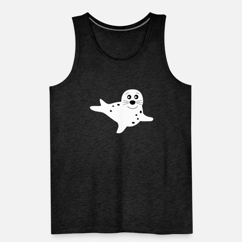 phoque phoque blanc phoques phoques animaux Débardeur bio Premium Homme