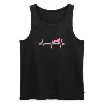 Border-Collie Border-Collie-Liebhaber - Männer Premium Bio Tank Top - Schwarz - Vorne - AI Model Male 178 light (178cm)