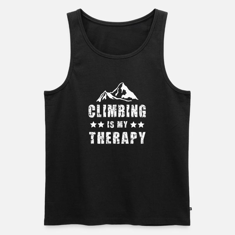 Klettern Kletterer - Männer Premium Bio Tank Top - Schwarz