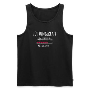 Führungskraft Chefin CEO Ausbildung Geschenk - Männer Premium Bio Tank Top - Schwarz - Vorne - Michal (187cm)