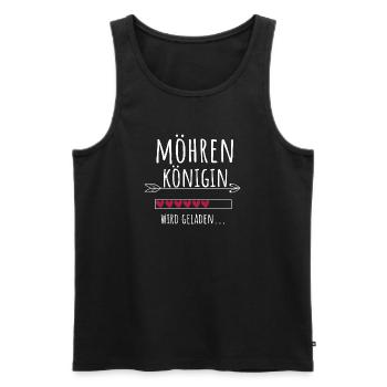 Möhrenkönigin Landwirtschaft Möhren Königin - Männer Premium Bio Tank Top - Schwarz - Vorne - Michal (187cm)
