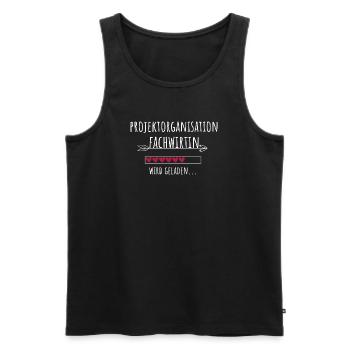 Projektorganisation Fachwirtin Abschluss - Männer Premium Bio Tank Top - Schwarz - Vorne - Michal (187cm)