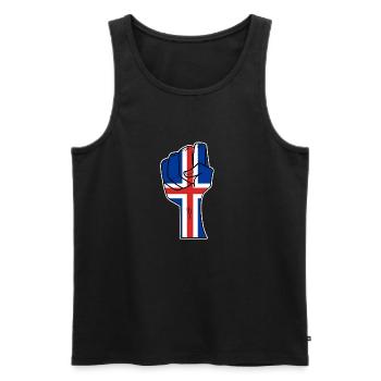 Island - Männer Premium Bio Tank Top - Schwarz - Vorne - Michal (187cm)