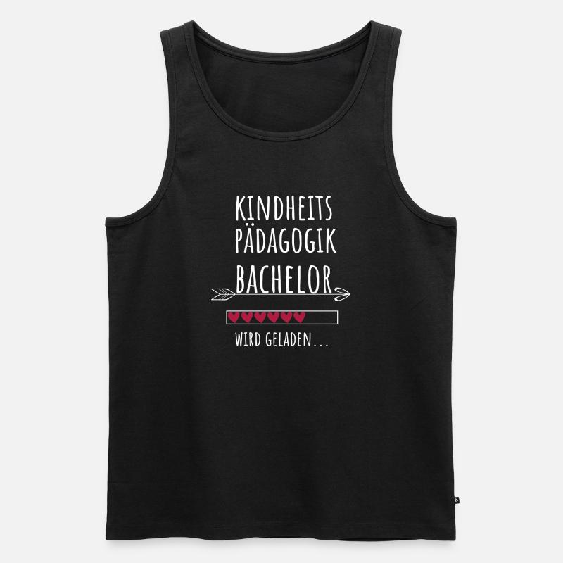 Kindheitspädagogik Bachelor Studium Geschenk - Männer Premium Bio Tank Top - Schwarz