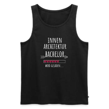 Innenarchitektur Bachelor Studium Geschenk - Männer Premium Bio Tank Top - Schwarz - Vorne - Michal (187cm)